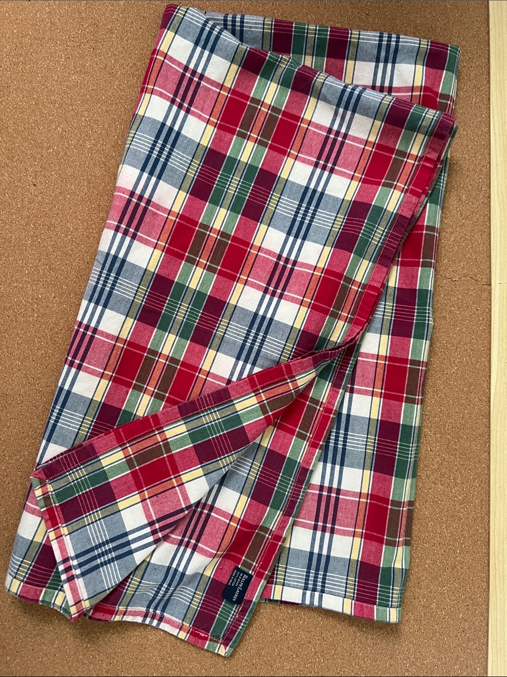 Polo Ralph Lauren Plaid Blanket Picnic 46x 51 inch xmas pictures babyshower gift